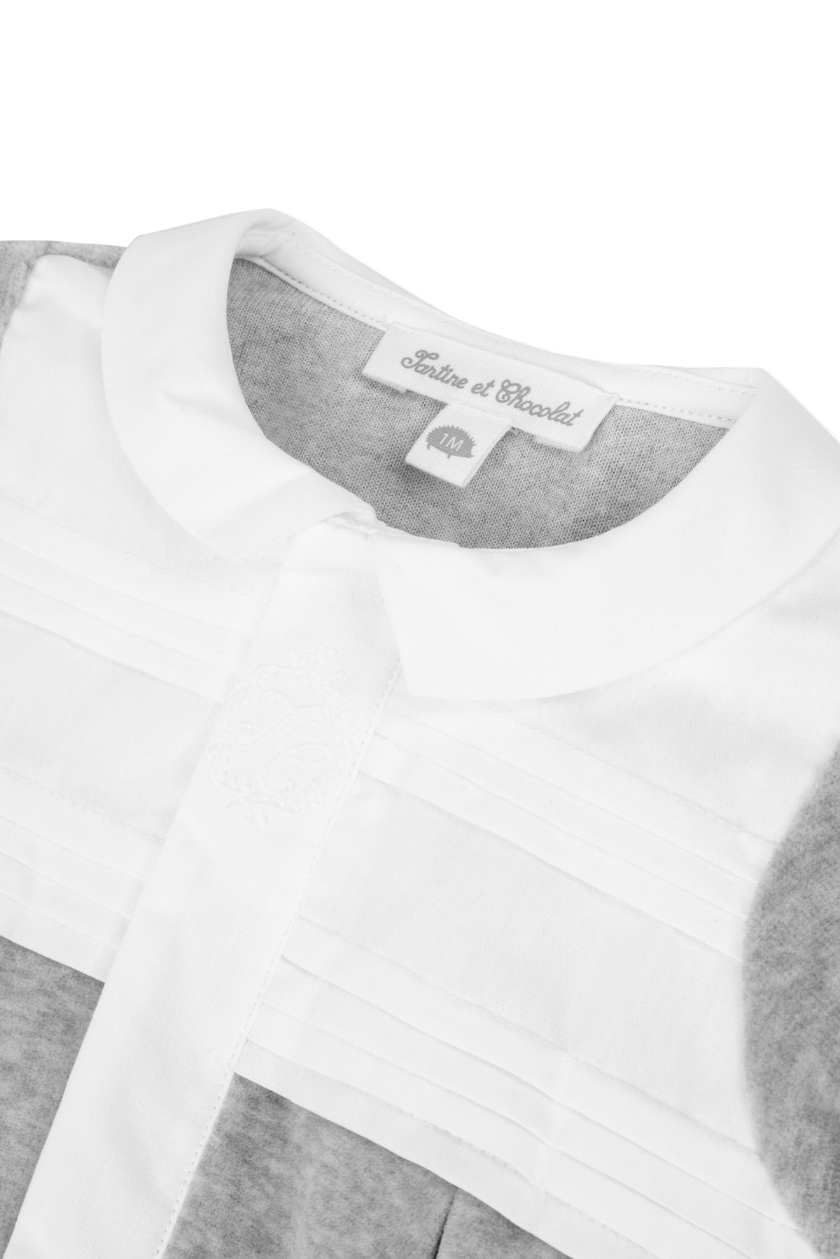 Pijama - Terciopelo gris claro