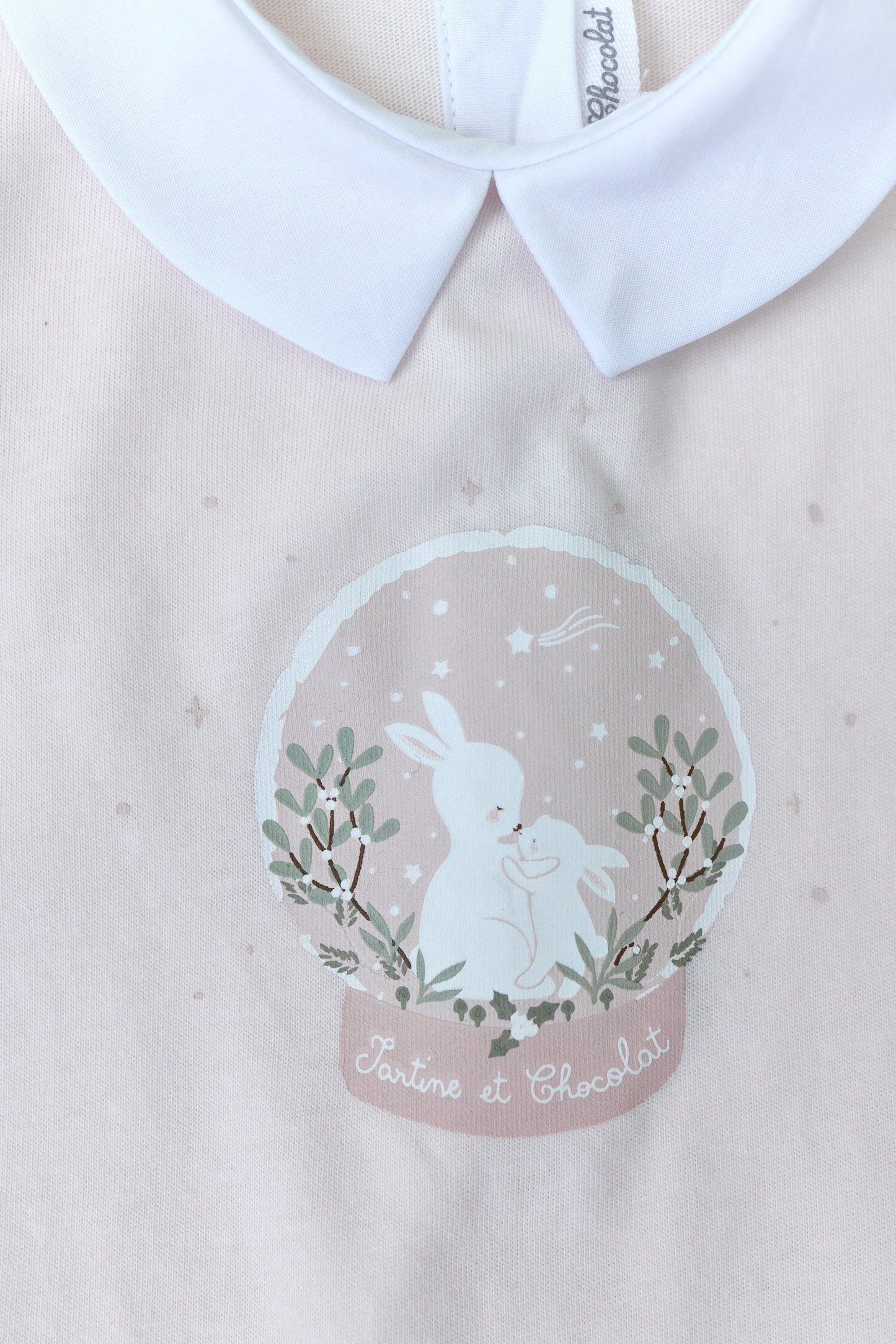 Pyjamas - Blassrosa Illustration Schneeball