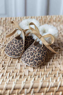 Chaussons - Sable motif léopard