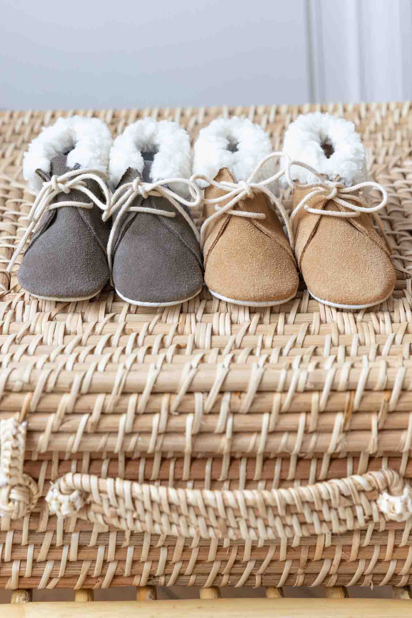 Chaussons - Sable imitation fourure