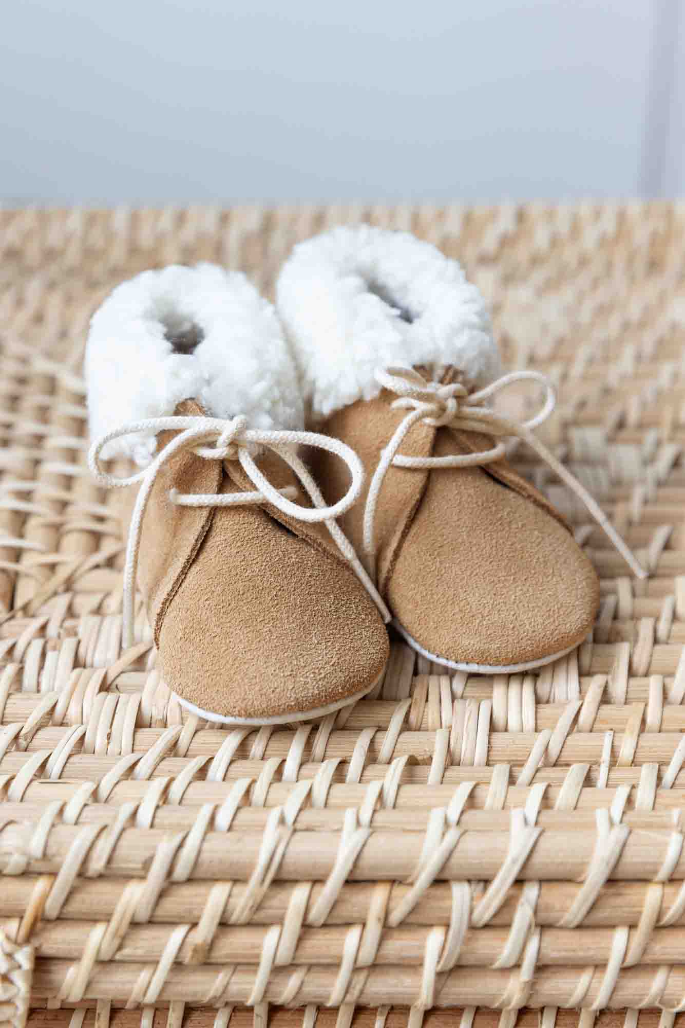 Chaussons - Sable imitation fourure