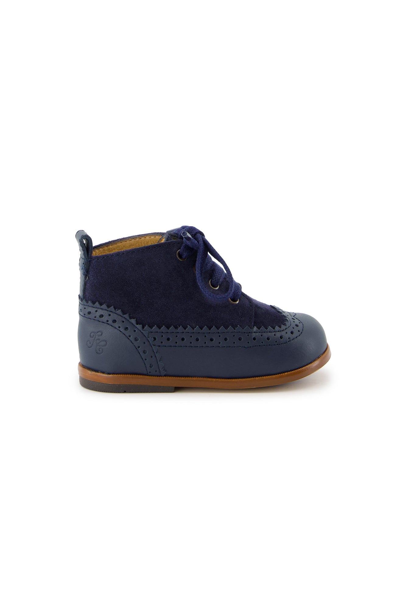 Stiefeletten - Leder Marineblau
