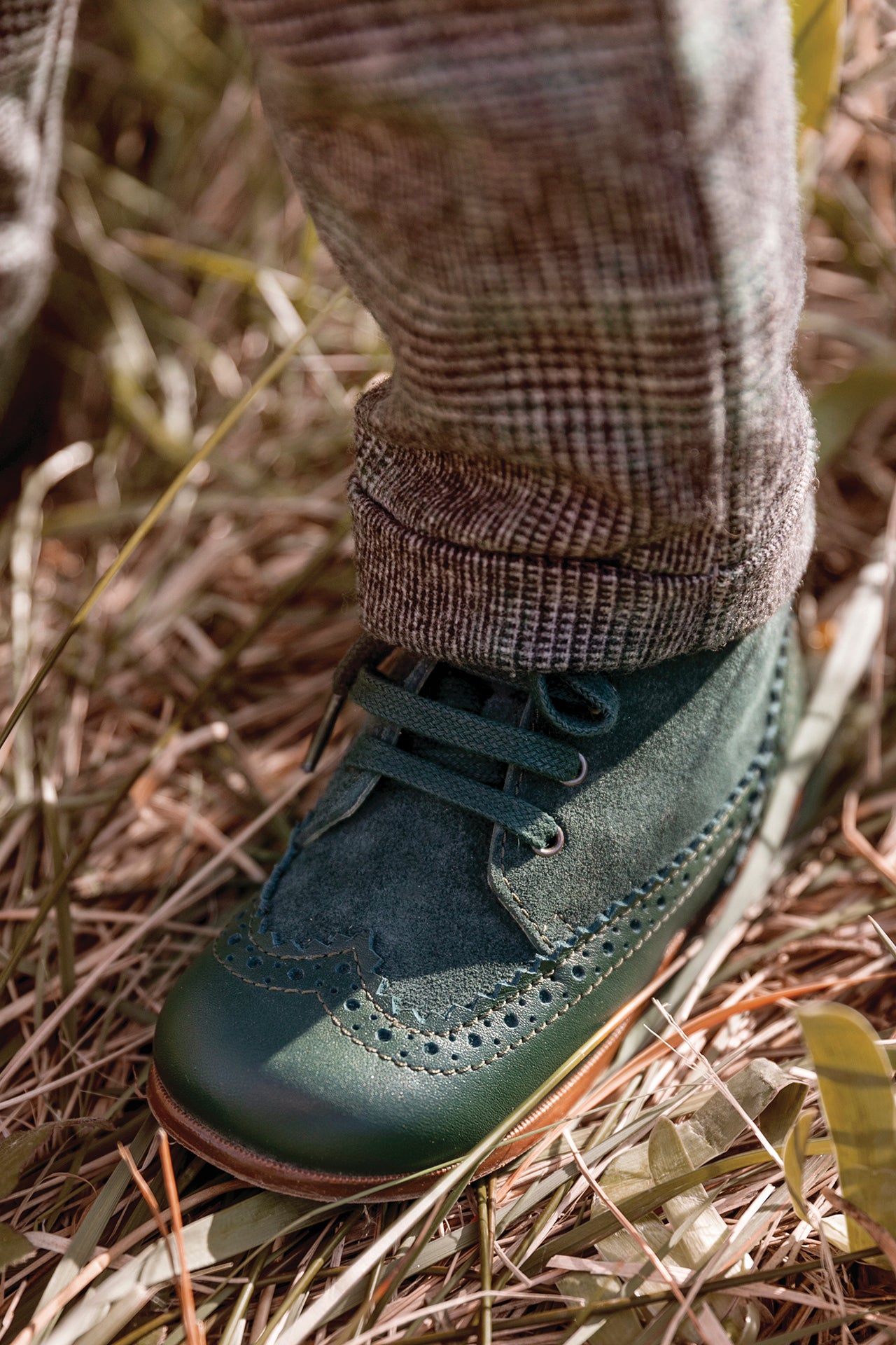 Stiefeletten - Grün dunkel