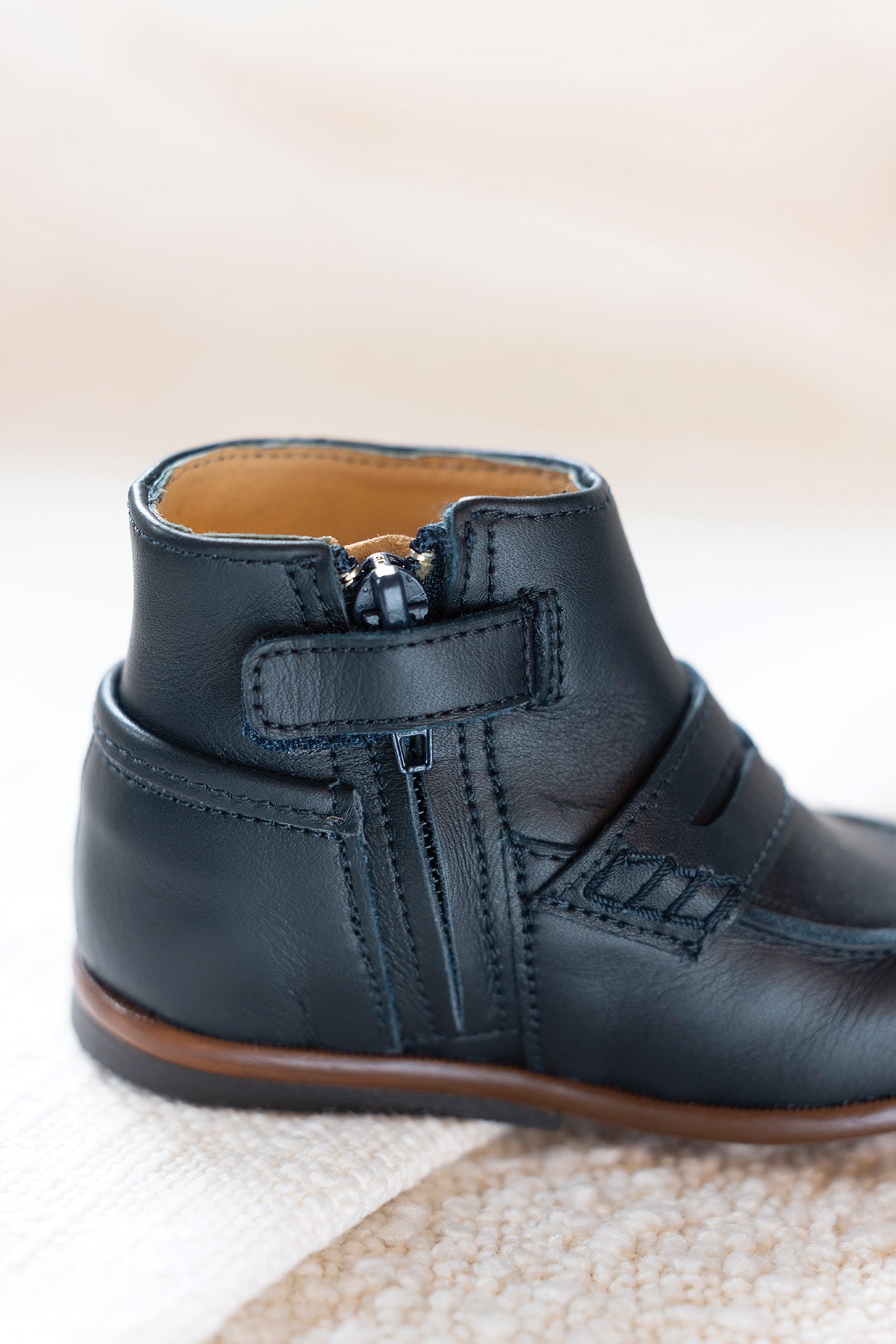 Mocassins - Cuir Marine