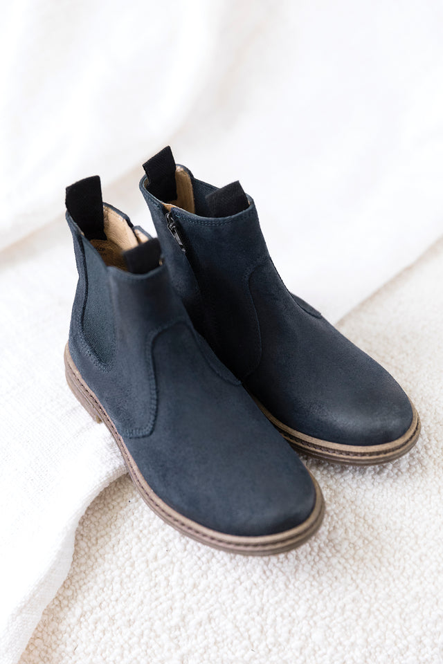 Bottines - Marine nubuck - Image principale