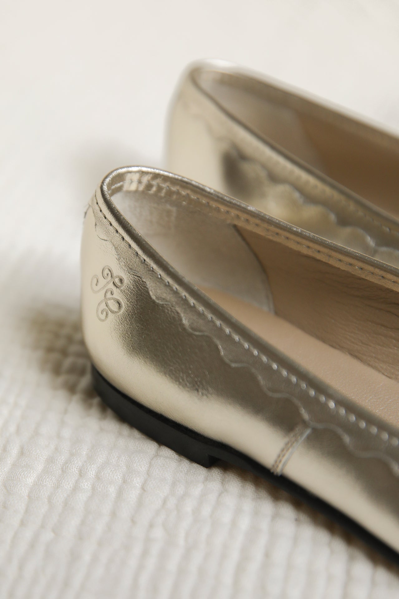 Ballerinas - leer Gouden