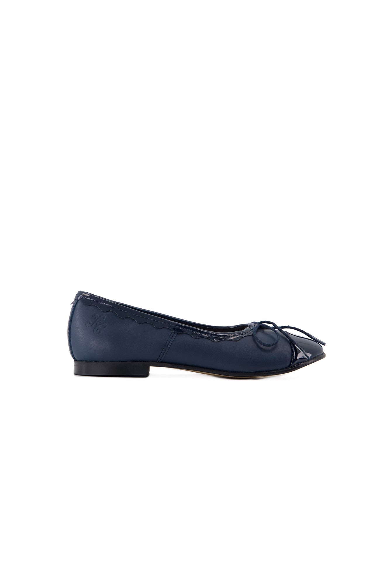 Ballerinas - Leder Marineblau