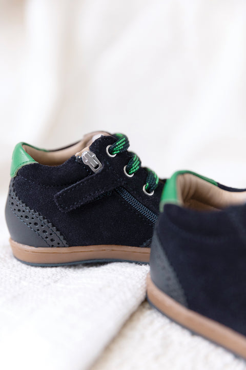 Stiefeletten - Leder Marineblau - Image principale