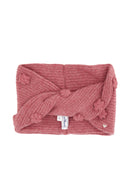 Cuello - Rosa Motivo de flor de punto