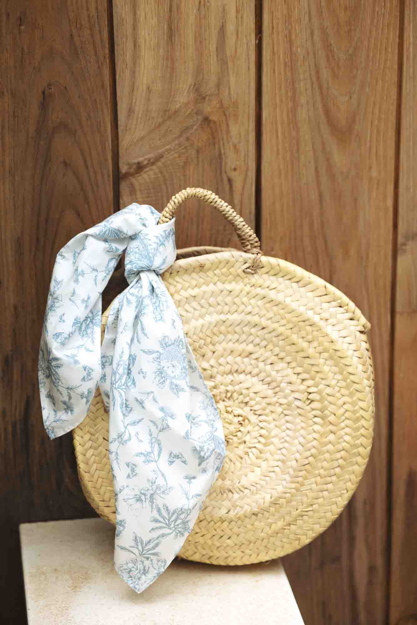 Schal - Blau DruckInspiration Toile de Jouy