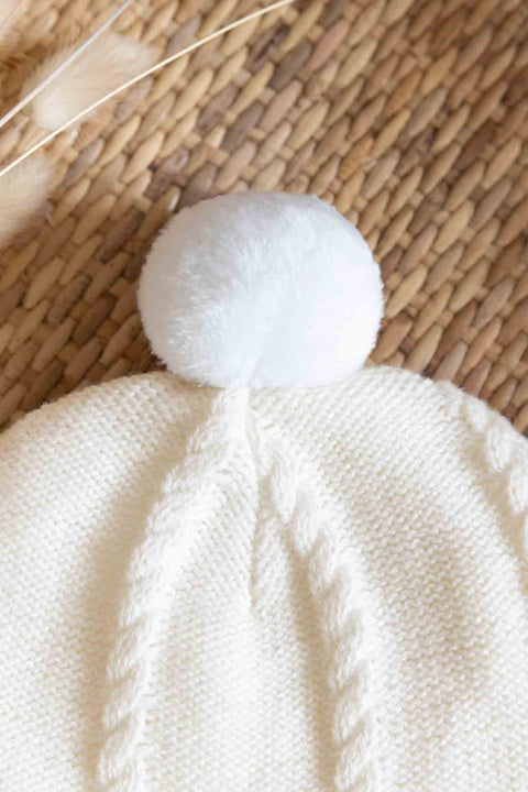 Bonnet - Ecru en maille - Image principale