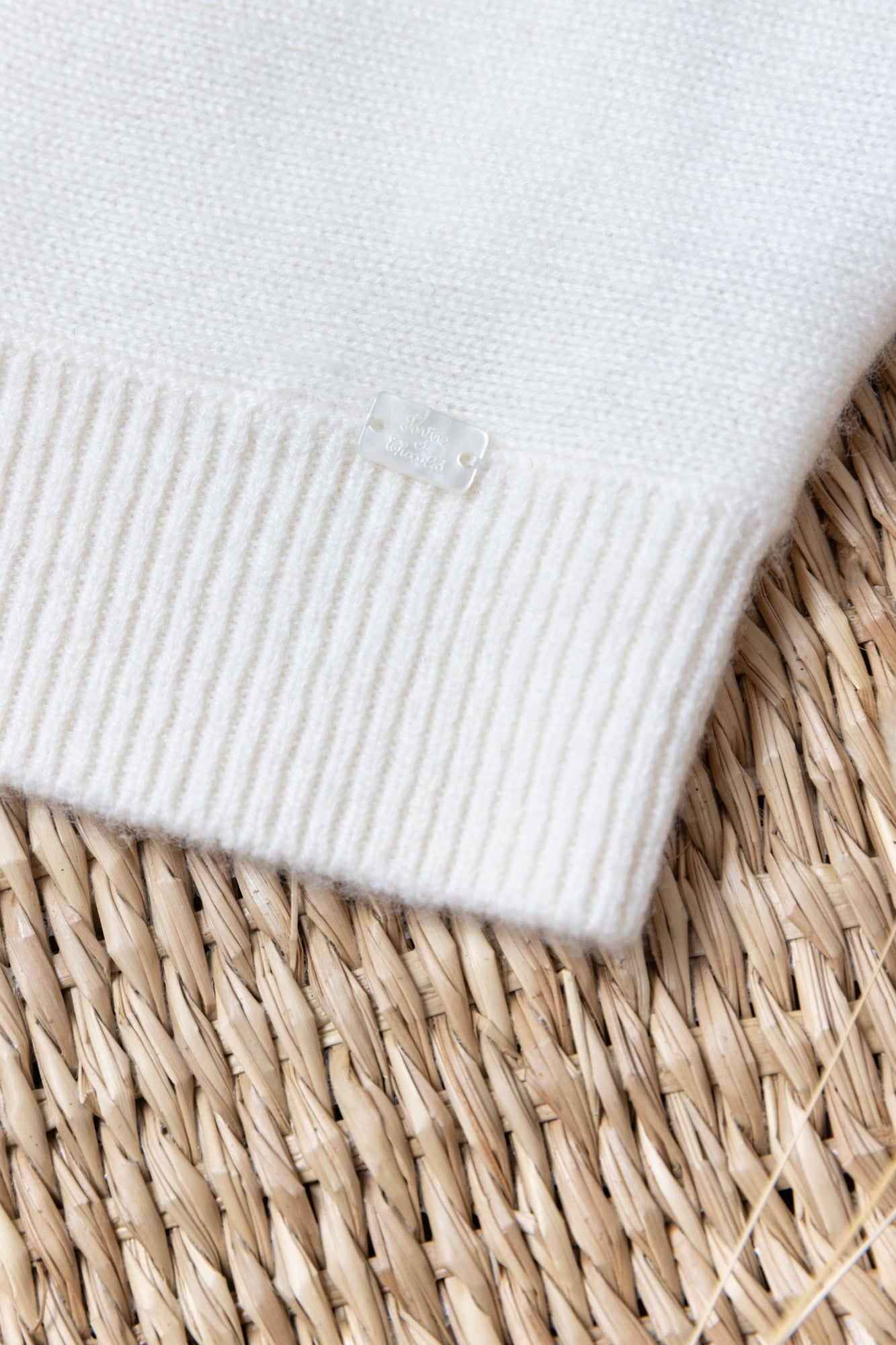 Cagoule - Ecru 100% cachemire