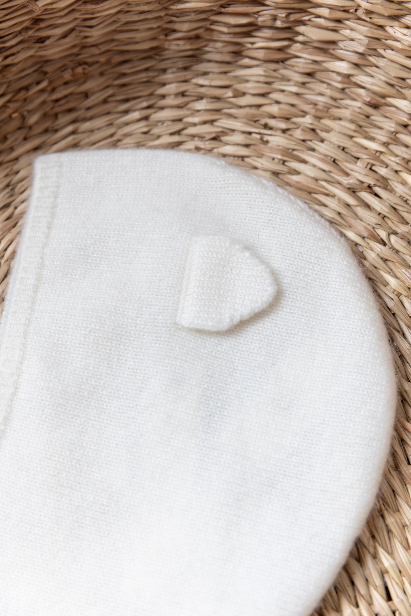 Cagoule - Ecru 100% cachemire