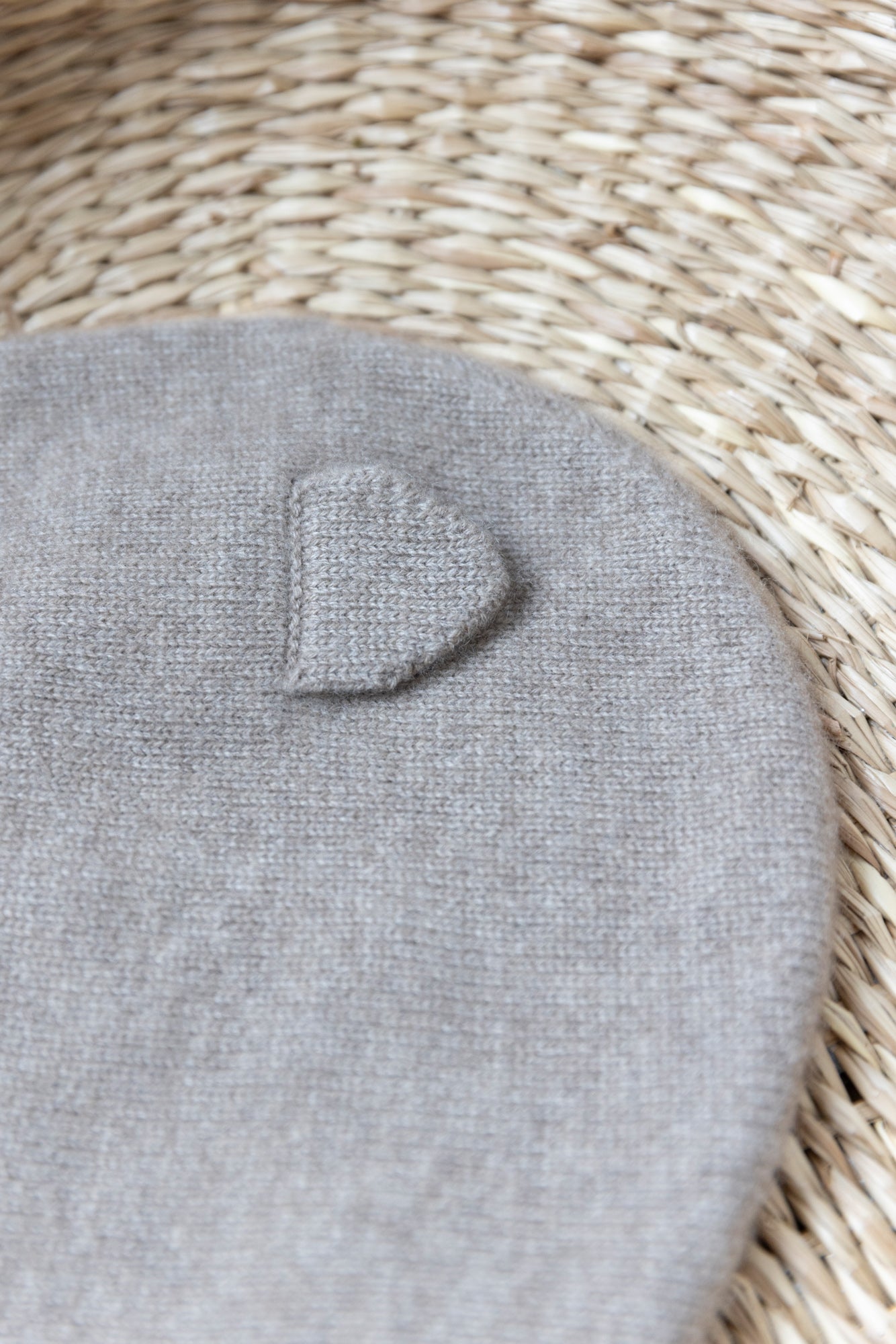 Sturmhaube - Grau Heidekraut 100 % Kaschmir