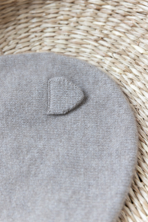 Cagoule - Gris chiné 100% cachemire - Image principale