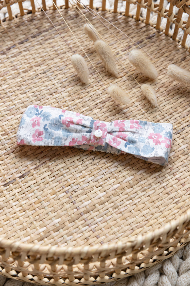 Bandeau - Framboise imprimé fleuri - Image principale