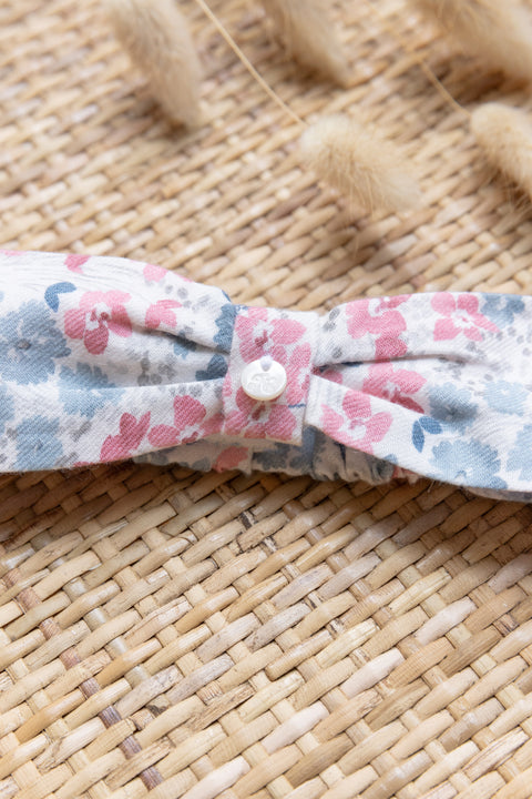 Bandeau - Framboise imprimé fleuri - Image principale