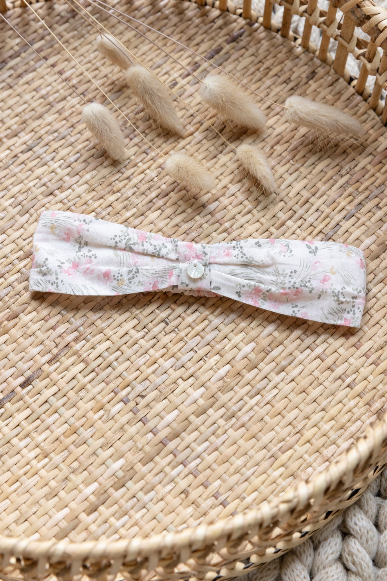 Bandeau - Kaki imprimé fleuri