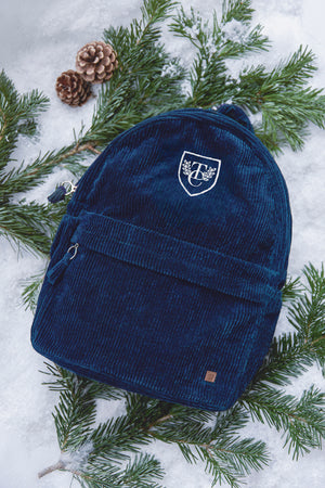 Rucksack - Blau aus Samt