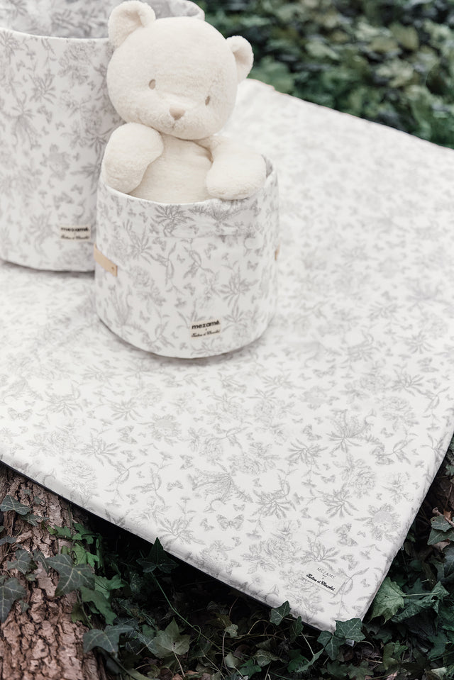 Tapis de vie toile de jouy gris - Mèzamé x Tartine et Chocolat - Image principale