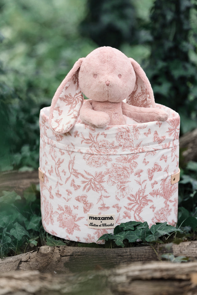 Petite panière toile de jouy rose - Mèzamé x Tartine et Chocolat - Image principale
