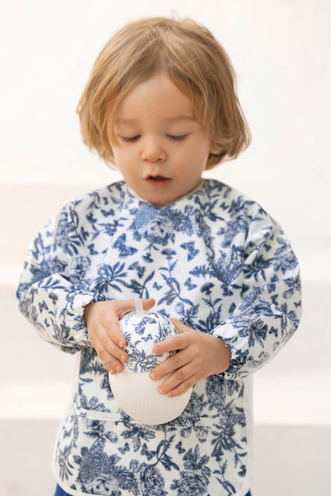 Tasse à paille Coconut - Toile de jouy bleu Élhée x Tartine et Chocolat - Image principale