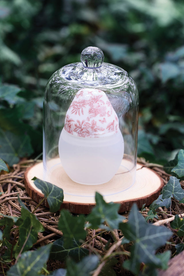 Biberon anti-colique - Toile de jouy rose Élhée x Tartine et Chocolat - Image principale