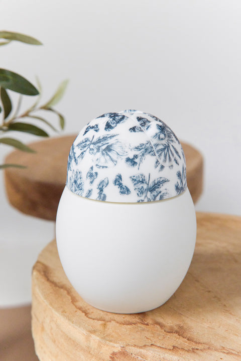 Taza con paja de coco - Toile de jouy Azul Élhée x Tartine et Chocolat - Image principale