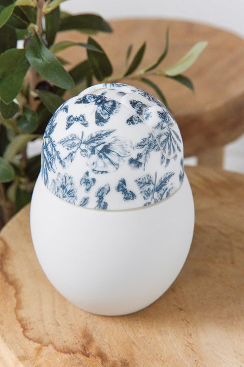 Taza con paja de coco - Toile de jouy Azul Élhée x Tartine et Chocolat - Image principale