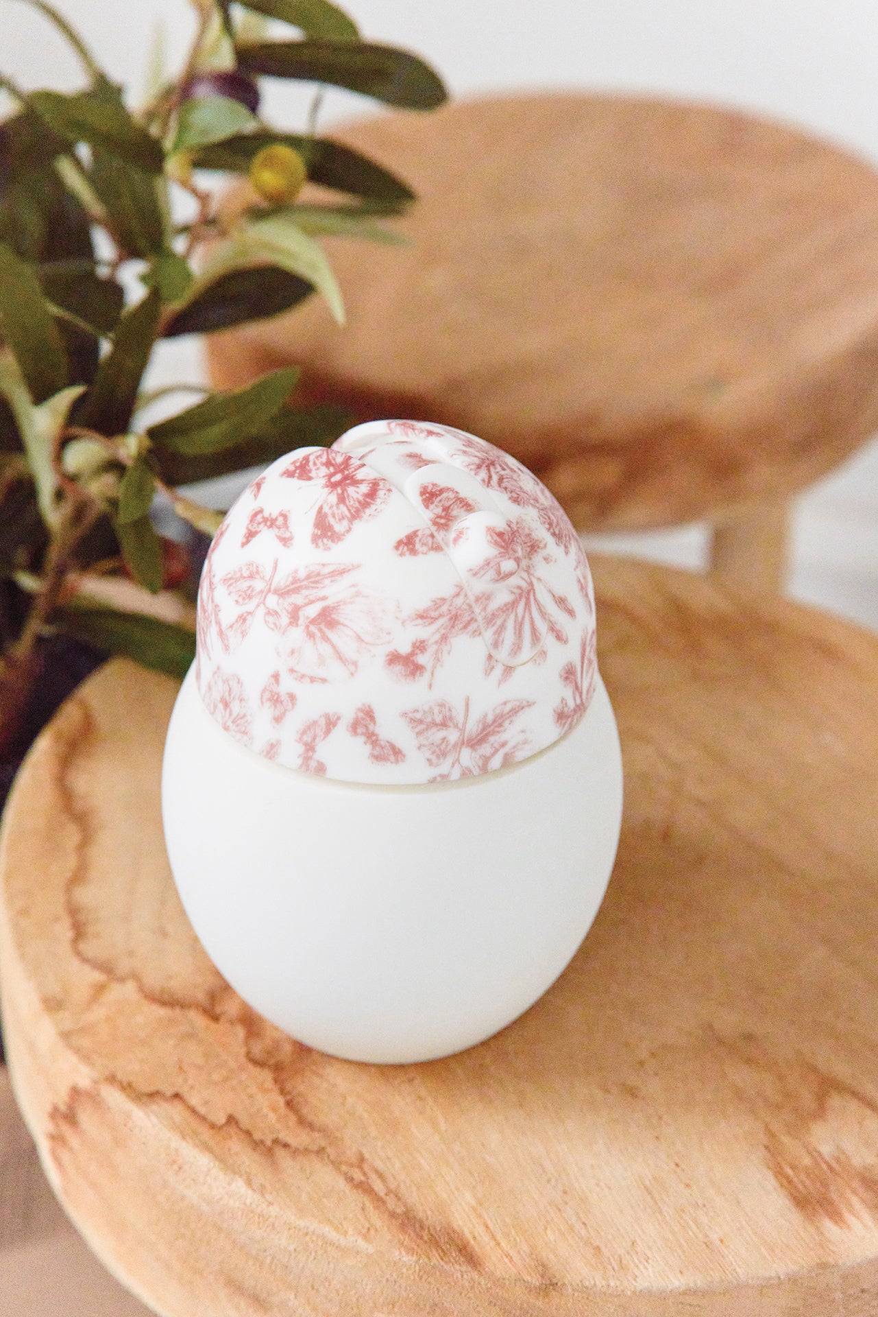 Taza con paja de coco - Toile de jouy Rosa Élhée x Tartine et Chocolat