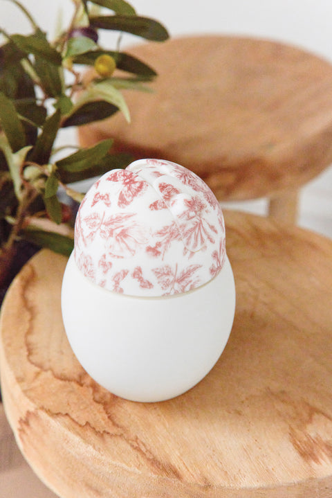 Tasse à paille Coconut - Toile de jouy rose Élhée x Tartine et Chocolat - Image principale