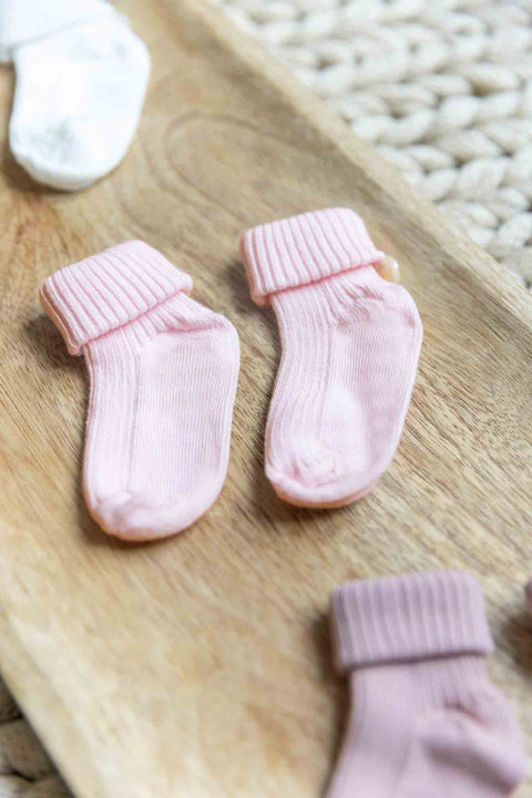 Coffret chausettes - Coton rose pâle - Image principale