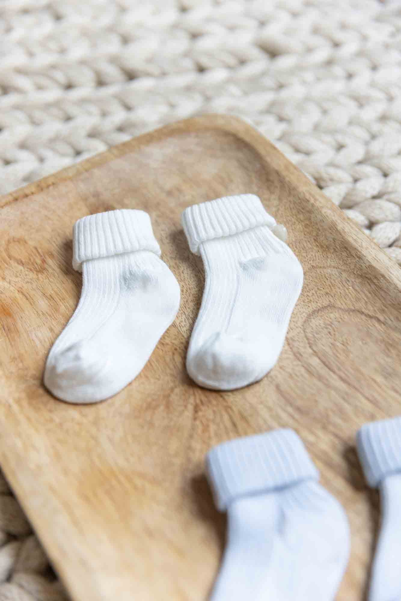 Coffret chausettes - Coton bleu ciel