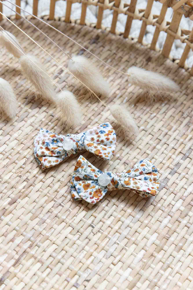 Barrette - Tissu liberty canelle - Image principale