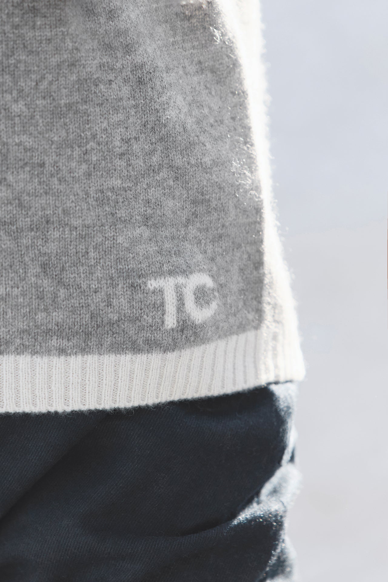 Weste - Grau CT 100 % Kaschmir