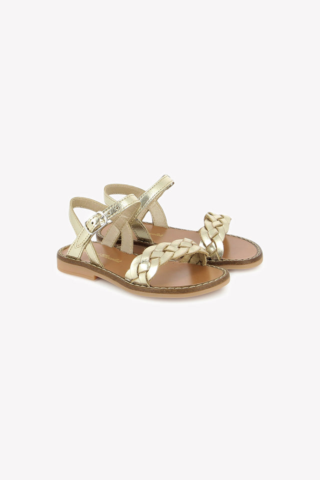 Sandales - Cuir Platine - Image principale
