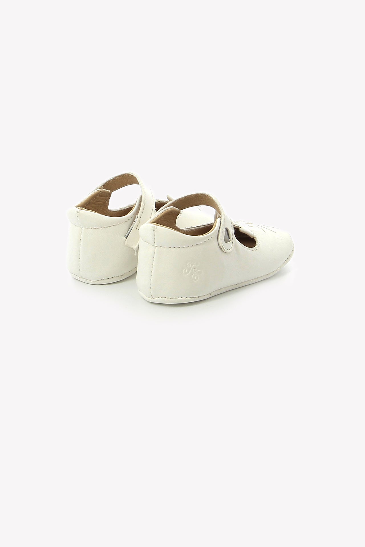 Chaussons - Cuir Chat Ecru