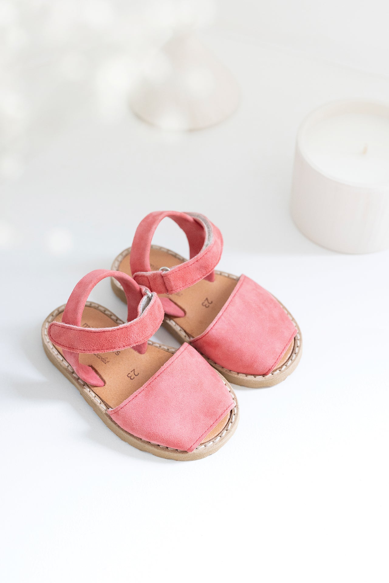 Schuhe Minorquines X Tartine et Chocolat - Raspberry Wildleder