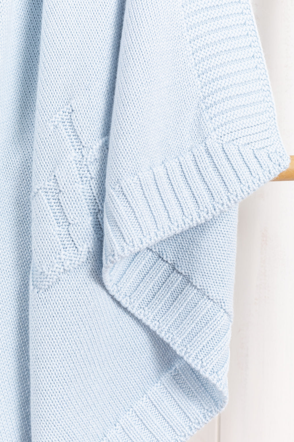 Decke Personalisiert - Wolle Hellblau