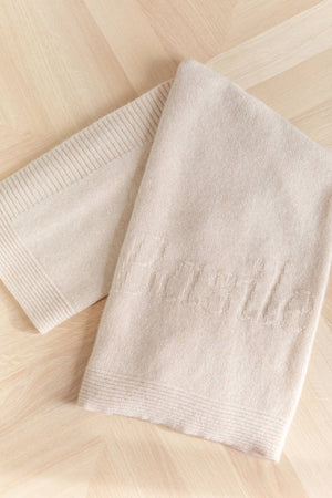 Personalised blanket - Beige cashmere