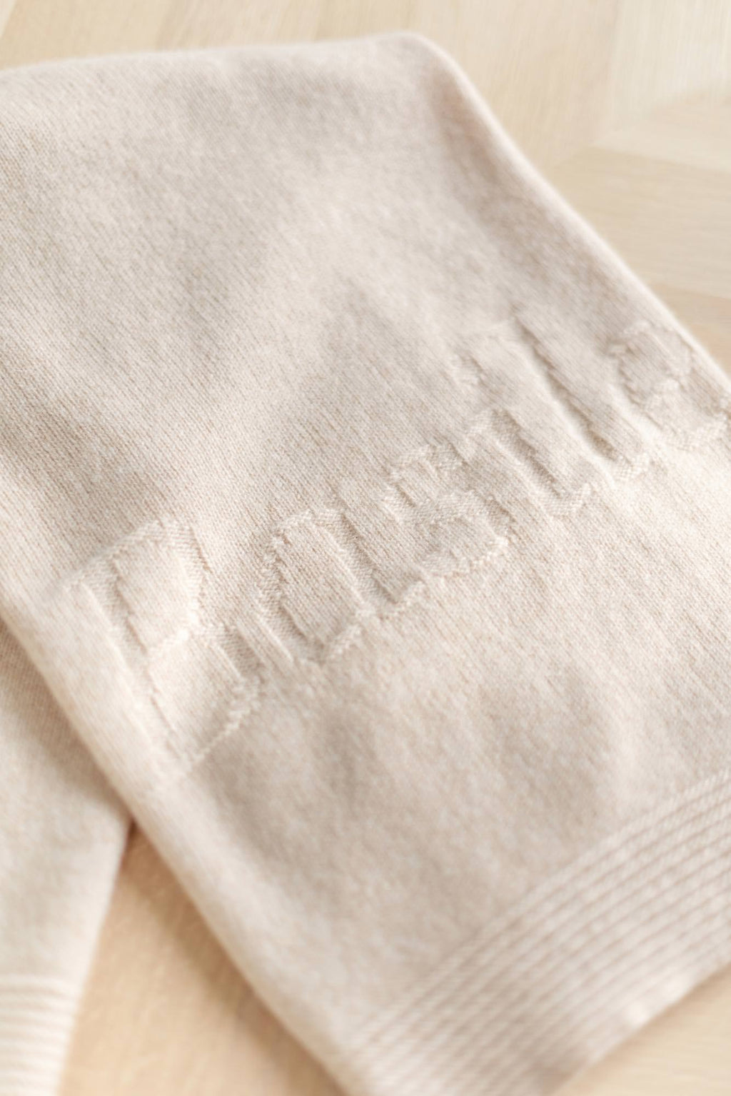 Throw Personalized - Cashmere Beige