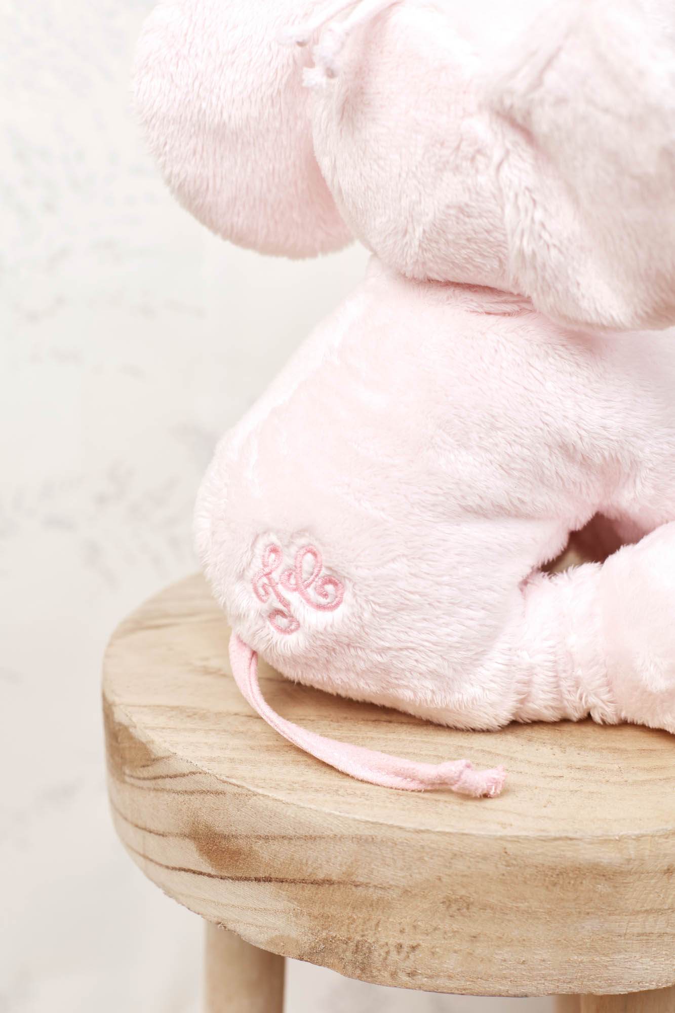 Ferdinand the elephant - 25 cm Pink very soft unisex | Tartine et
