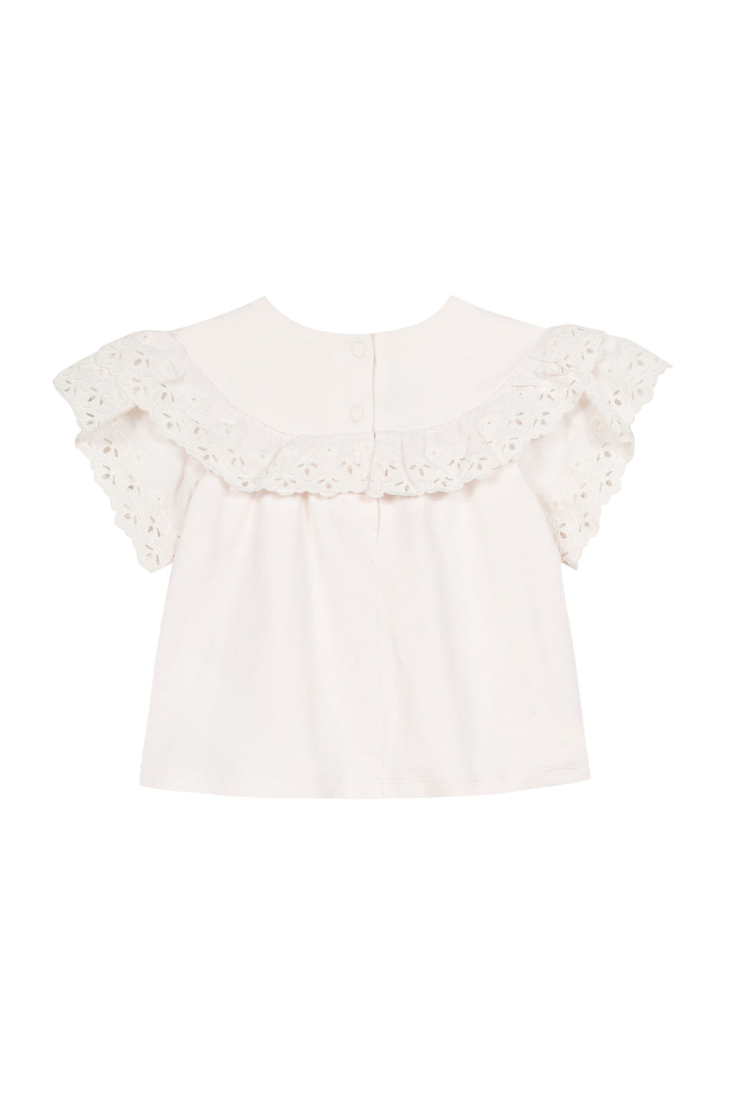 T-shirt - Pale pink English embroidery