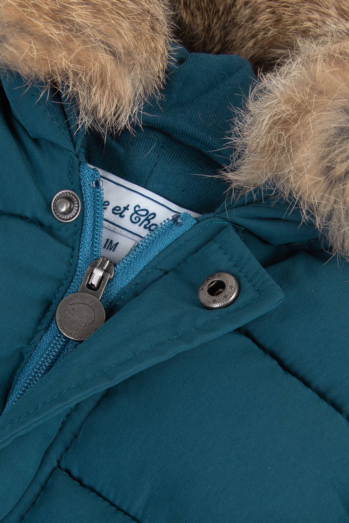 Onesie - Blauw Ice Tricolor -details