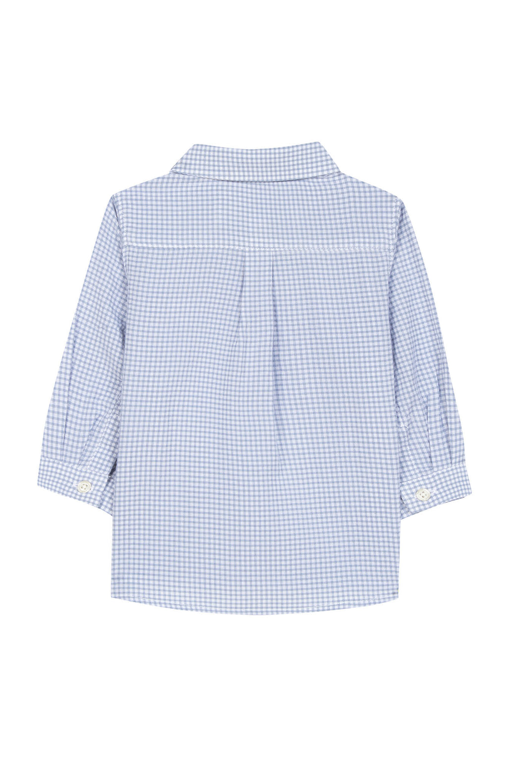 Shirt - Cotton mini Two-tone gingham Blue
