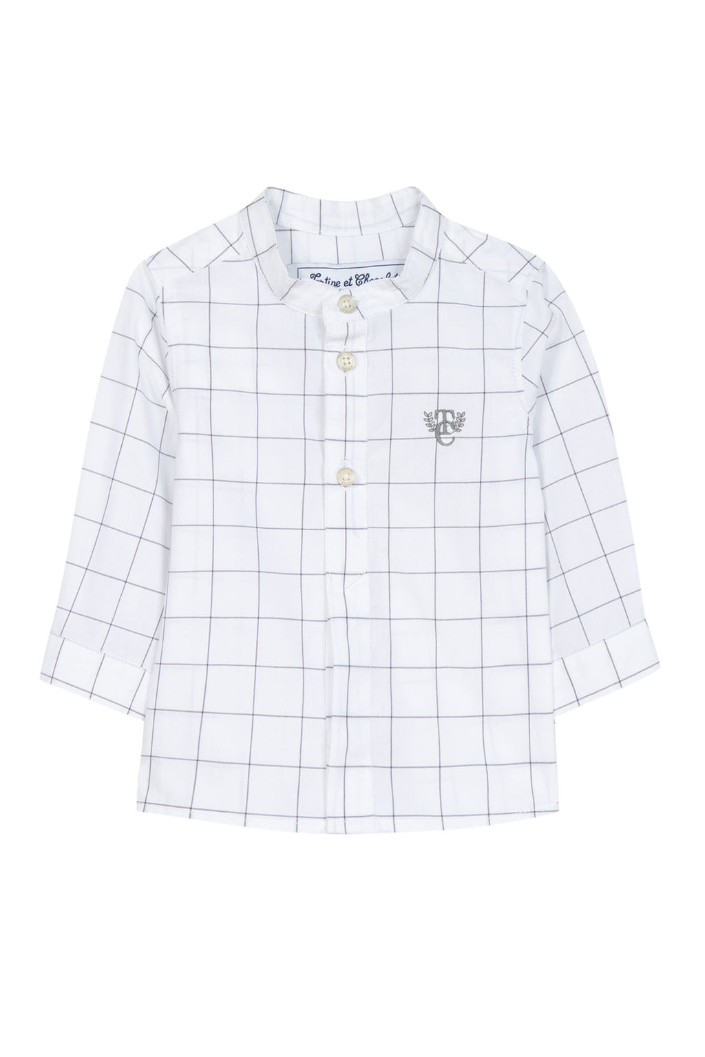 Shirt - Cotton White Check
