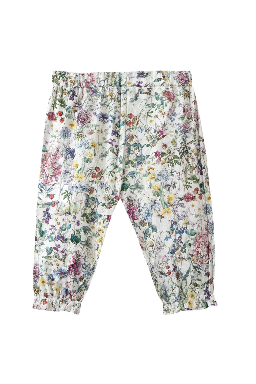 Pantaloni - Tessuto di cotone Liberty Verde Di Grigio
