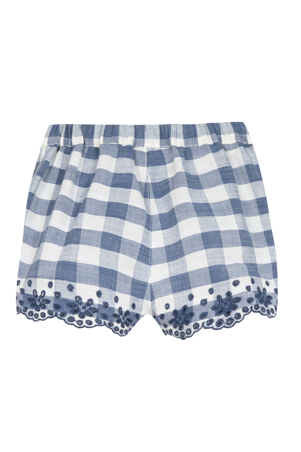 Short - Cotton Two-tone gingham White