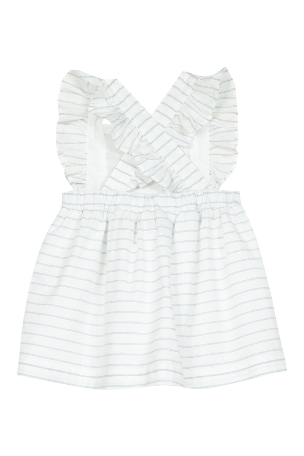 Dress - Cotton White Stripes