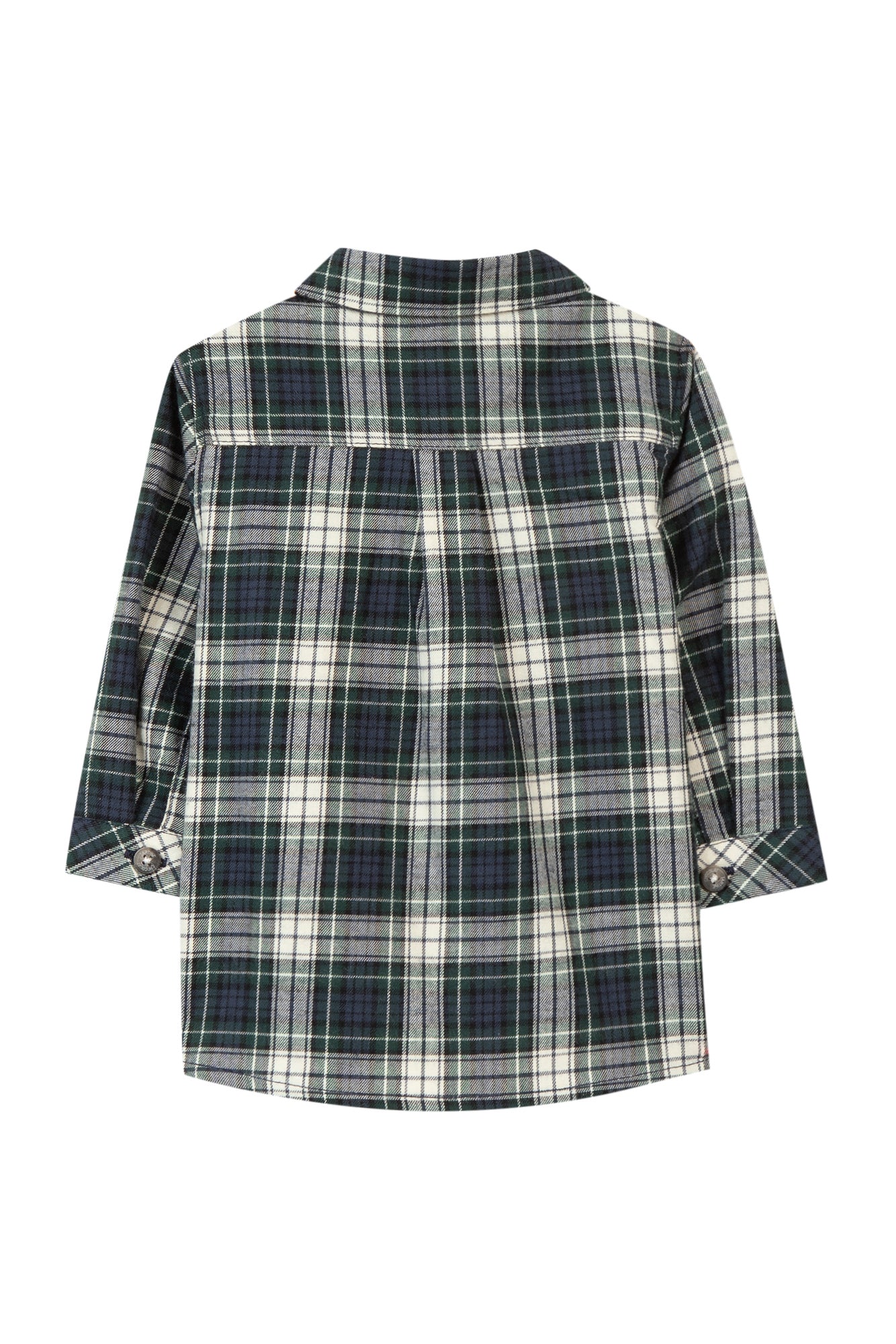Shirt - Navy katoen Ruiten